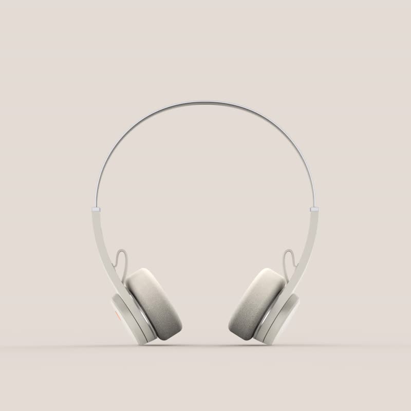 MONDO ON-EAR Freestyle On-Ear Bluetooth Headphones-Beige - Headphones & Earbuds - Other Materials White