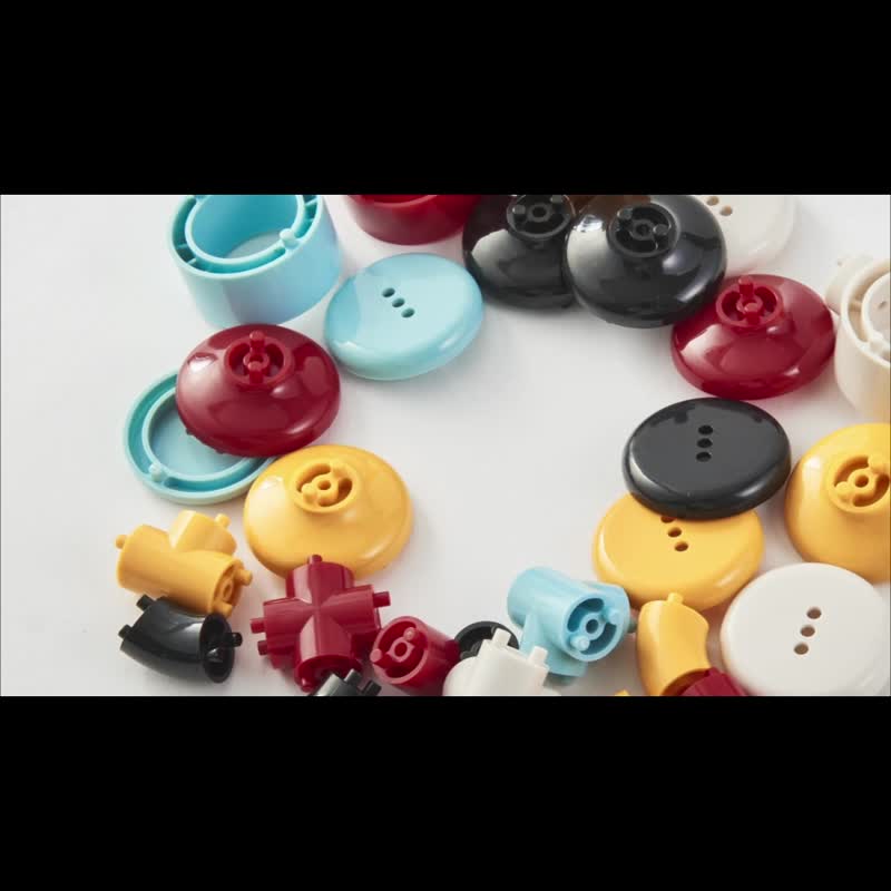 Japan [Tublock] Puzzle Water Pipe Building Blocks Pioneer Series - Dinosaur Set - Kids' Toys - Plastic Multicolor