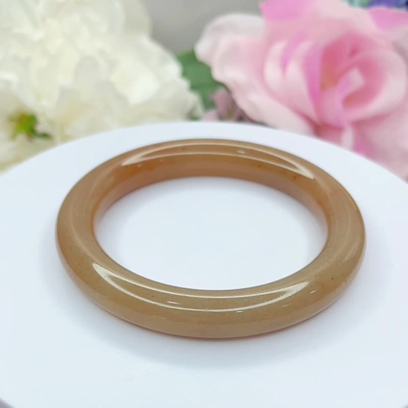 NO.147冰潤紅糖 糖鐲 內徑 60MM 圈口 佘太翠玉鐲 手鐲 手環 - 手鍊/手環 - 玉石 多色