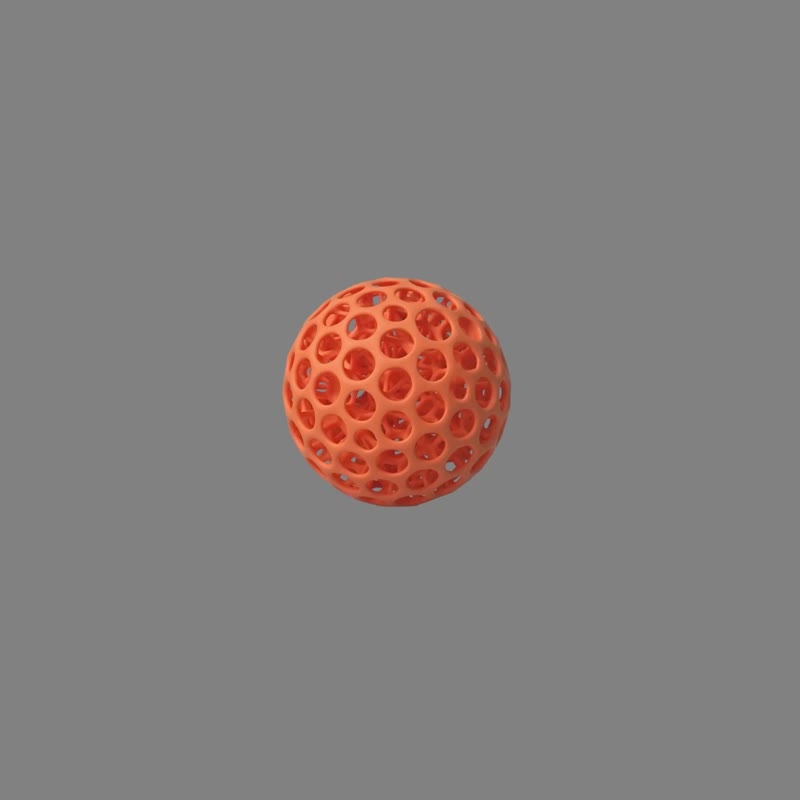 |  3D列印迪芬球 DIFFERENT BALL - 香檳黃  | - 公仔/玩偶 - 塑膠 黃色