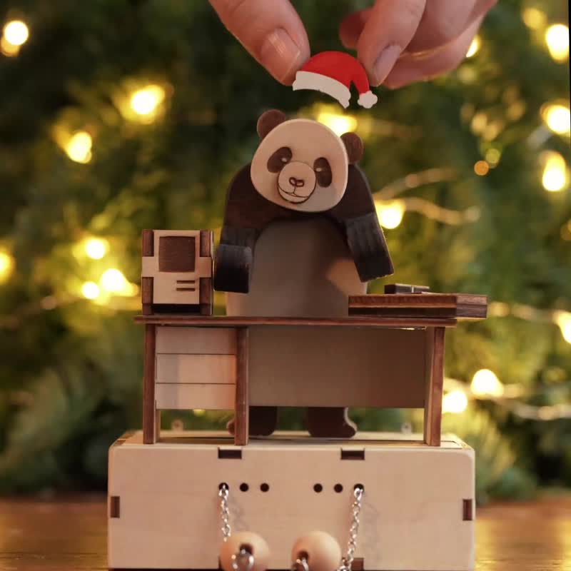 唔發火當我熊貓 第一、二代 DIY Kit - 木工/竹藝/紙雕 - 木頭 多色