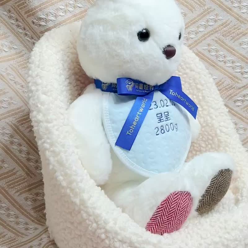 【Custom】Birth Rabbit/Newborn Gift/Birth Memorial/Birthday Gift/Baby Gift - ของขวัญวันครบรอบ - เส้นใยสังเคราะห์ 
