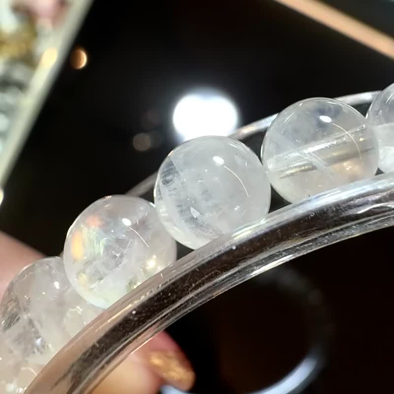 小資本馬島彩虹藍月光幻彩色手珠6-6.5mm人緣桃花提升魅力助眠 - 手鍊/手環 - 水晶 多色