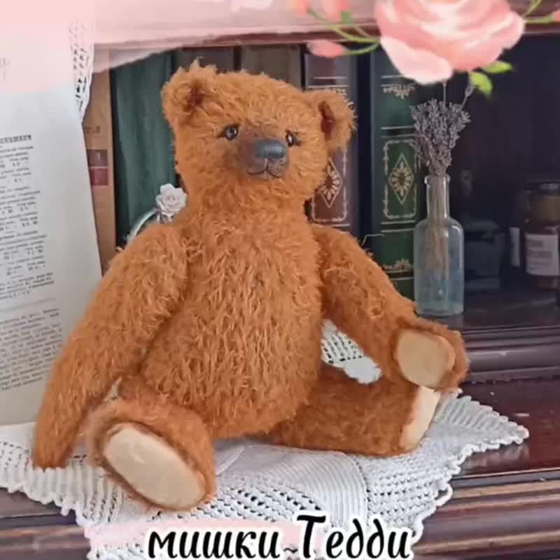 Handmade Collectible Teddy Bear OOAK plushinnes toy gift home decor art DIY手工 - 玩偶/公仔 - 其他材質 