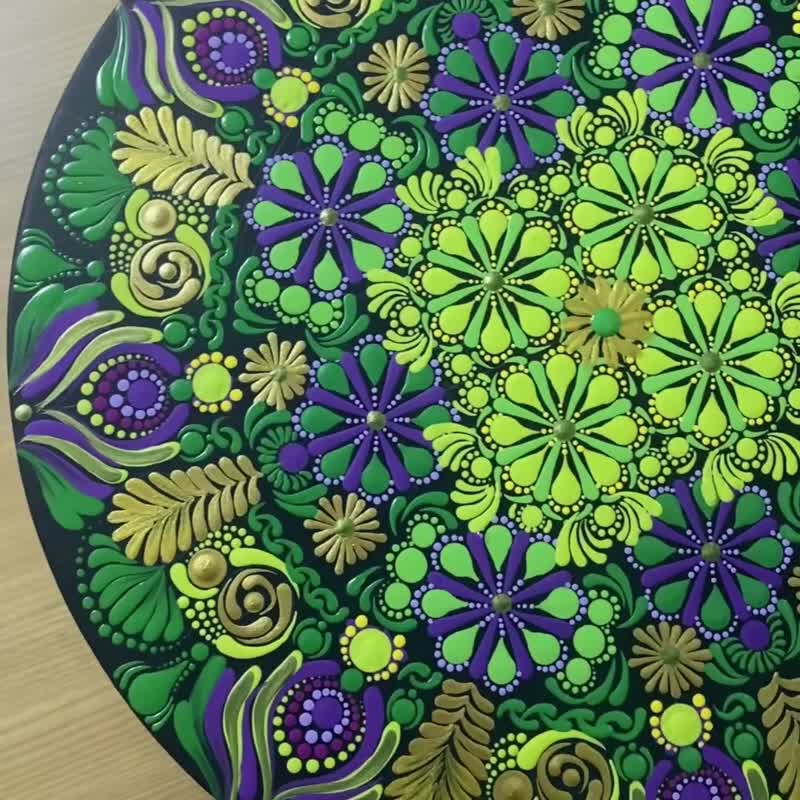 綻放之森 手繪曼陀羅 能量藝術 開運 禮物 五行 療癒開運 掛畫 - 海報/掛畫/掛布 - 紙 