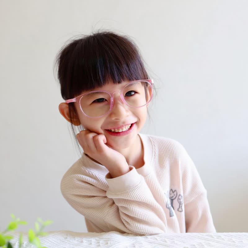 EJ-8082 Boston frame children’s blue light safety glasses - กรอบแว่นตา - วัสดุอื่นๆ สีน้ำเงิน