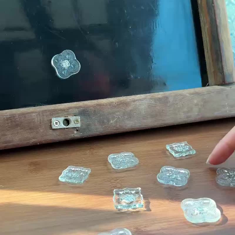 海棠花冰箱貼 - 擺飾/家飾品 - 玻璃 