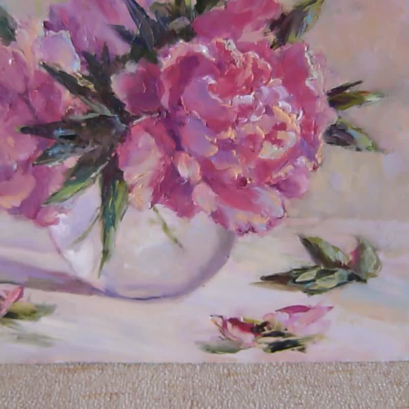 絵画 インテリア　絵　油絵　F4-222023　花（ぼたん） imgrc0079869682.jpg