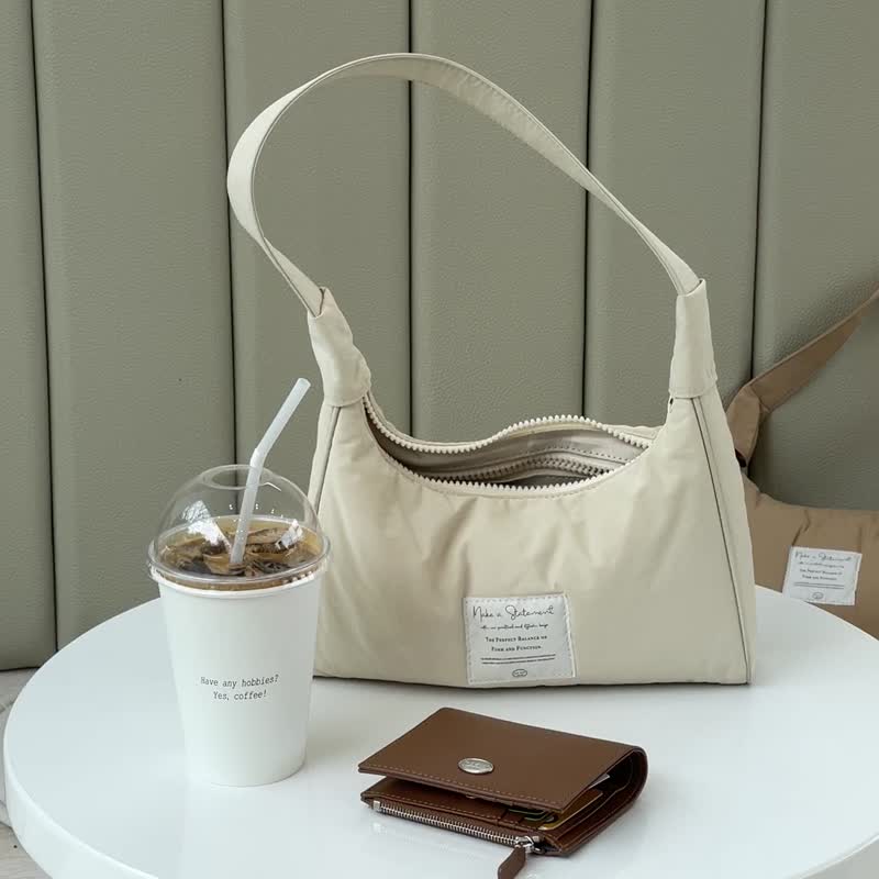 The Ally from Korea | JENA BAG | Ivory | 2ways Handbag Shoulder bag - Handbags & Totes - Polyester White