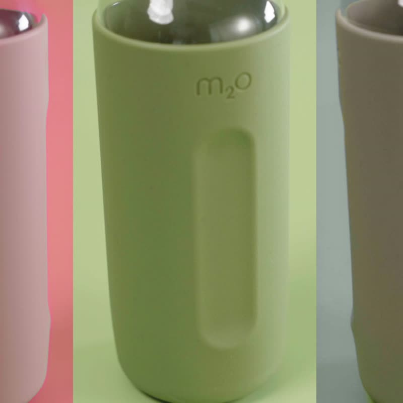 m2o彎頸水樽/水瓶/便攜水杯750ml-硅膠套-冷霧灰-Michael Young - 水壺/水瓶 - 其他材質 