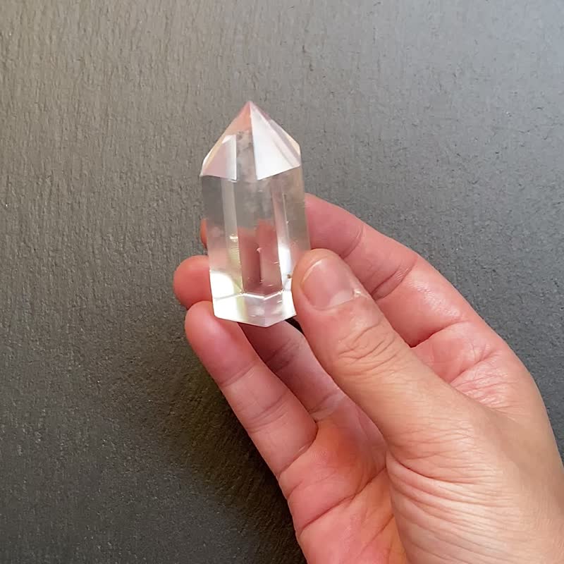 天然冰透藍針白水晶能量柱 天使之翼 避邪擋煞 趨吉開運 快速出貨 - 擺飾/家飾品 - 水晶 多色