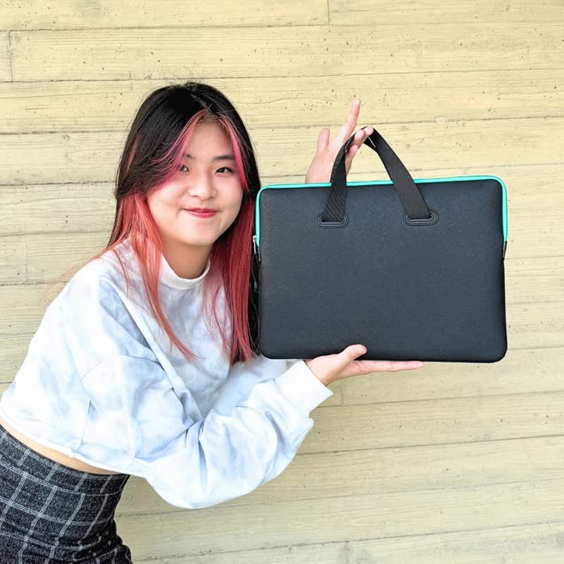 Laptop Sleeve for 13 inch/14 inch, Waterproof, Lightweight, Fit with cushioning - Laptop Bags - Rubber Brown